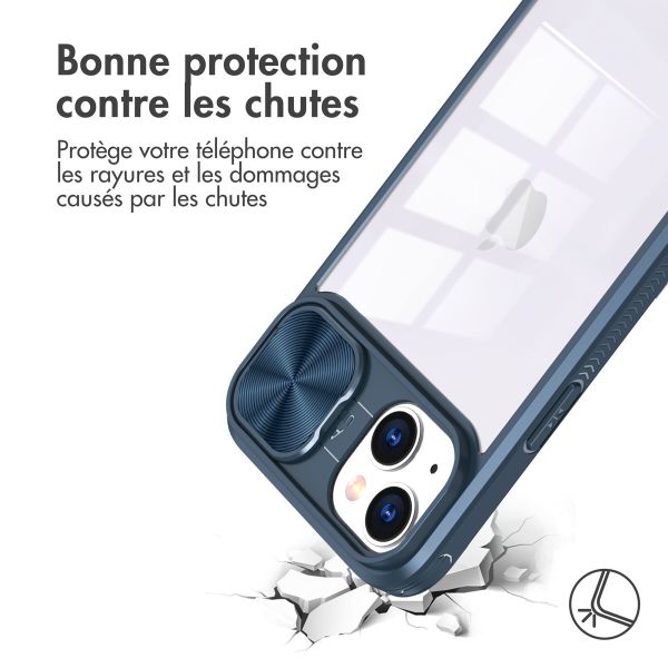 imoshion Coque arrière Camslider iPhone 14 - Bleu foncé