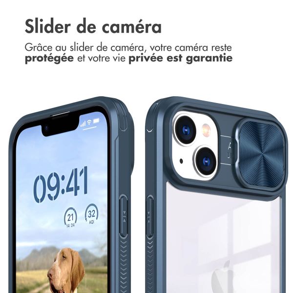 imoshion Coque arrière Camslider iPhone 14 - Bleu foncé