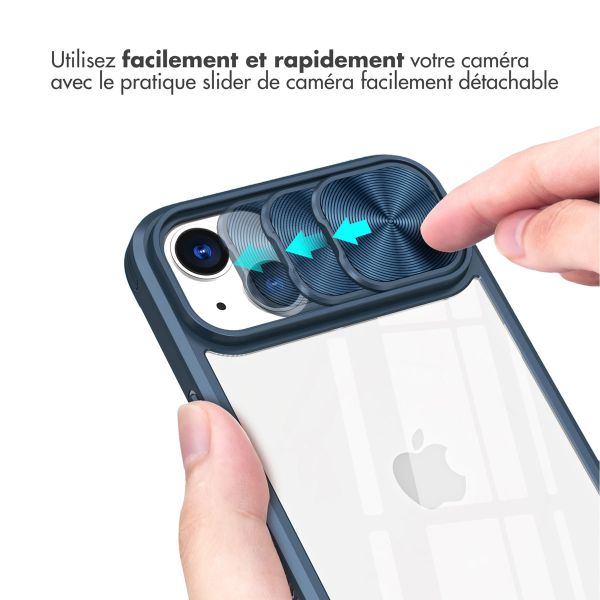 iMoshion Coque arrière Camslider iPhone 14 - Bleu foncé