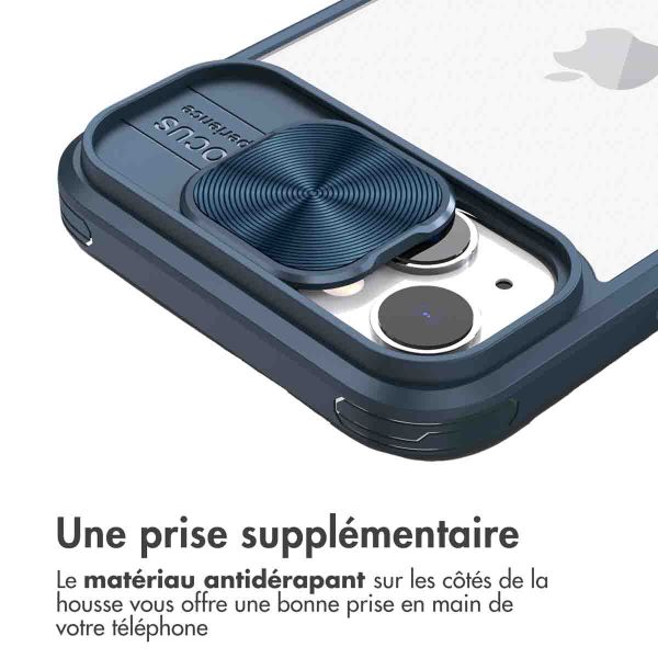 iMoshion Coque arrière Camslider iPhone 14 - Bleu foncé