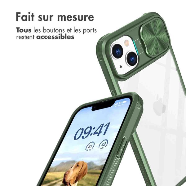 imoshion Coque arrière Camslider iPhone 14 - Vert foncé