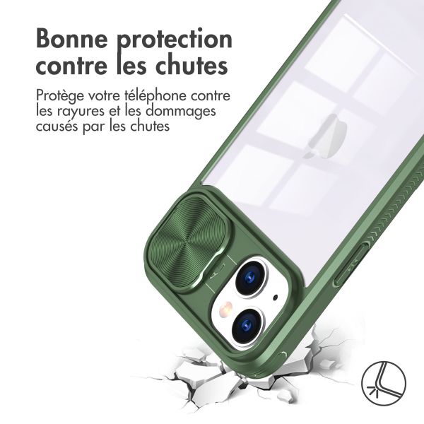 imoshion Coque arrière Camslider iPhone 14 - Vert foncé