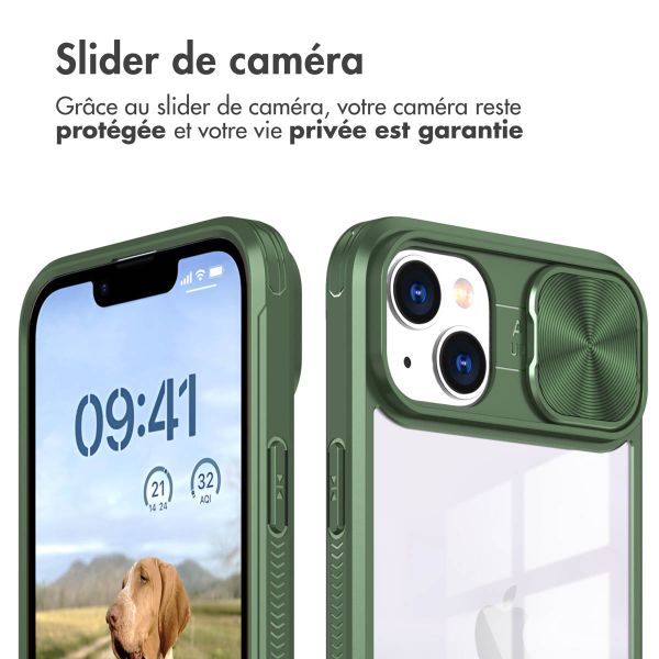 imoshion Coque arrière Camslider iPhone 14 - Vert foncé