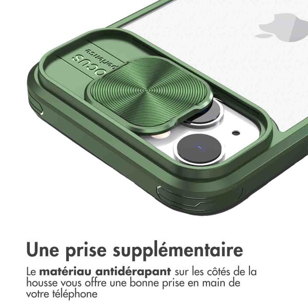 imoshion Coque arrière Camslider iPhone 14 - Vert foncé