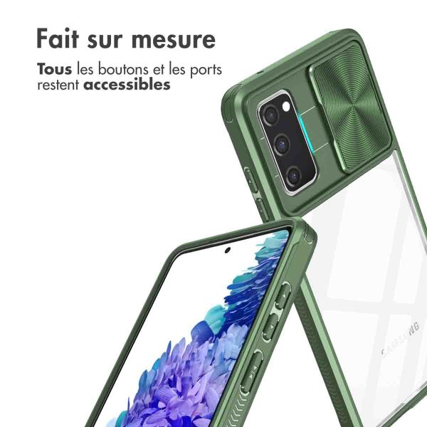 imoshion Coque arrière Camslider Samsung Galaxy S20 FE - Vert foncé