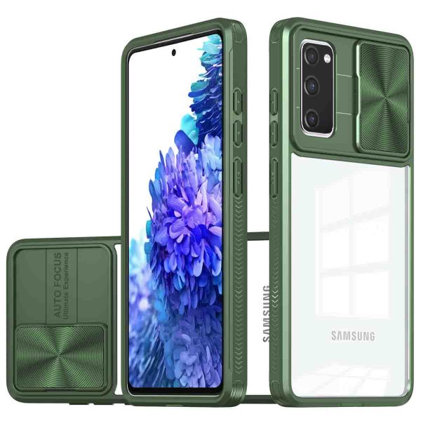 imoshion Coque arrière Camslider Samsung Galaxy S20 FE - Vert foncé