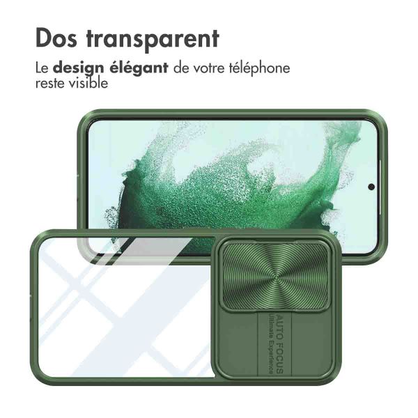 imoshion Coque arrière Camslider Samsung Galaxy S22 - Vert foncé