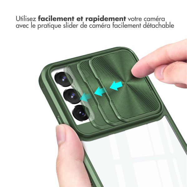 imoshion Coque arrière Camslider Samsung Galaxy S22 - Vert foncé