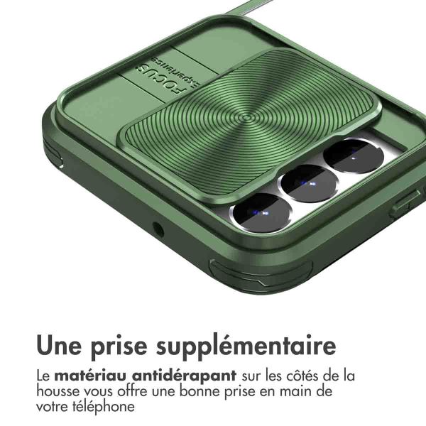 imoshion Coque arrière Camslider Samsung Galaxy S22 - Vert foncé