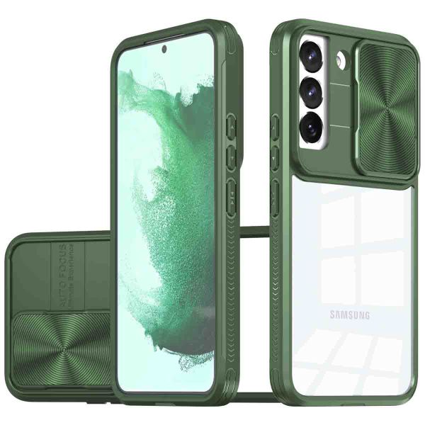 imoshion Coque arrière Camslider Samsung Galaxy S22 - Vert foncé