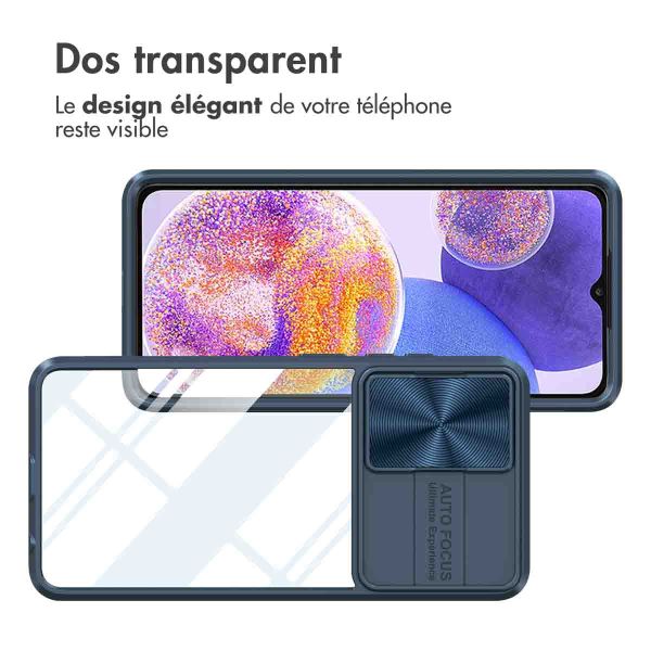 imoshion Coque arrière Camslider Samsung Galaxy A23 (5G) - Bleu foncé