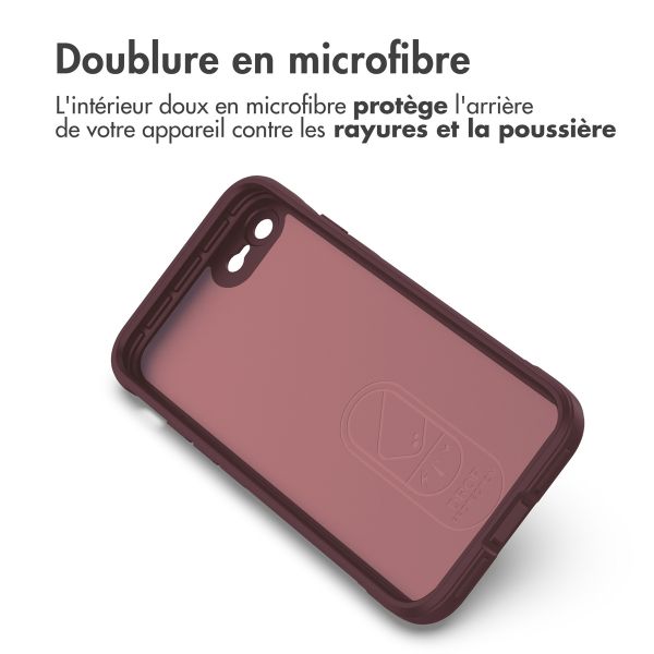 imoshion Coque arrière EasyGrip iPhone SE (2022 / 2020) / 8 / 7 - Aubergine