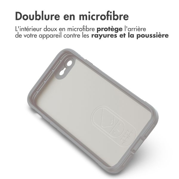 imoshion Coque arrière EasyGrip iPhone SE (2022 / 2020) / 8 / 7 - Gris