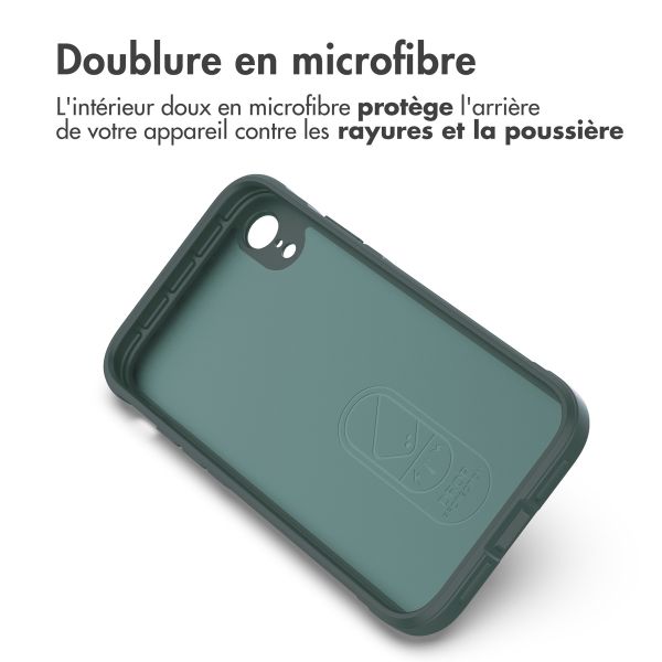 iMoshion Coque arrière EasyGrip iPhone Xr - Vert foncé