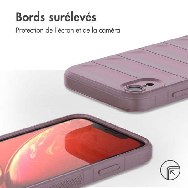 iMoshion Coque arrière EasyGrip iPhone Xr - Violet