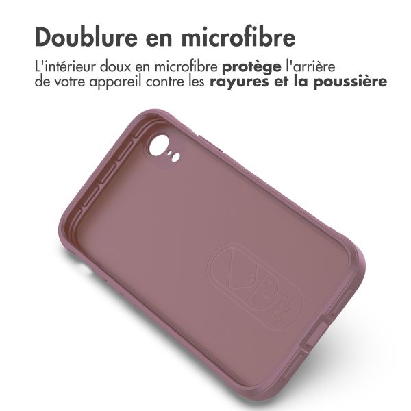 iMoshion Coque arrière EasyGrip iPhone Xr - Violet