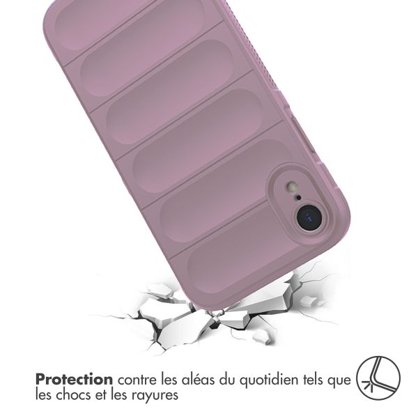 iMoshion Coque arrière EasyGrip iPhone Xr - Violet