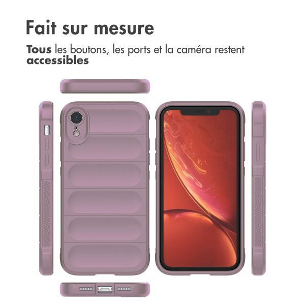 iMoshion Coque arrière EasyGrip iPhone Xr - Violet