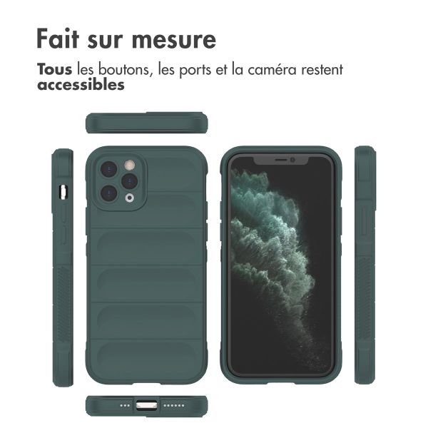 iMoshion Coque arrière EasyGrip iPhone 11 Pro - Vert foncé