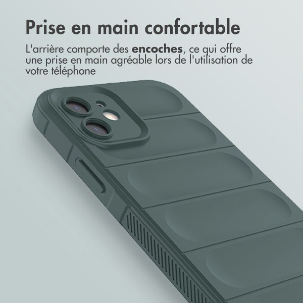 imoshion Coque arrière EasyGrip iPhone 12 - Vert foncé