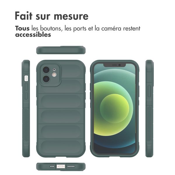 imoshion Coque arrière EasyGrip iPhone 12 - Vert foncé