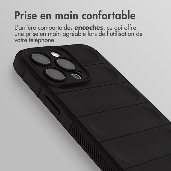 iMoshion Coque arrière EasyGrip iPhone 13 Pro - Noir