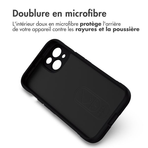 imoshion Coque arrière EasyGrip iPhone 14 - Noir