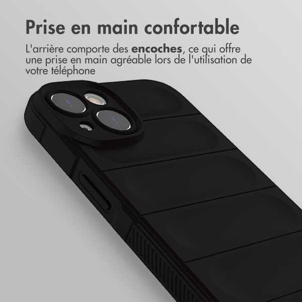 imoshion Coque arrière EasyGrip iPhone 14 - Noir