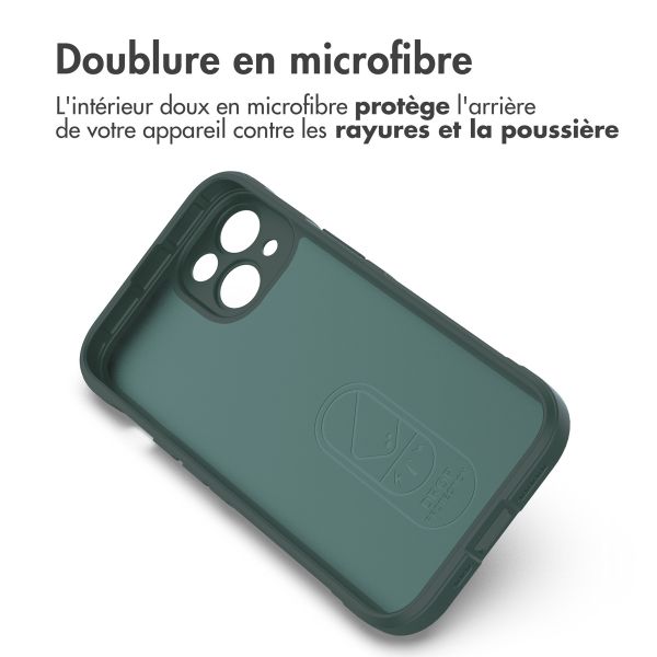 iMoshion Coque arrière EasyGrip iPhone 14 - Vert foncé