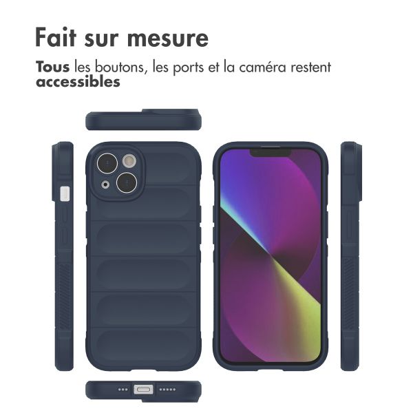 imoshion Coque arrière EasyGrip iPhone 14 - Bleu foncé