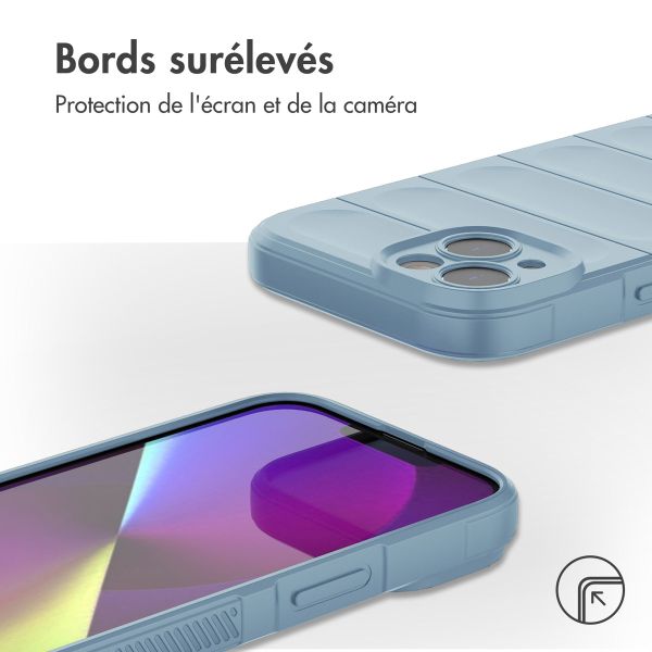 imoshion Coque arrière EasyGrip iPhone 14 - Bleu clair