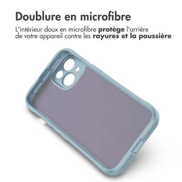 imoshion Coque arrière EasyGrip iPhone 14 - Bleu clair