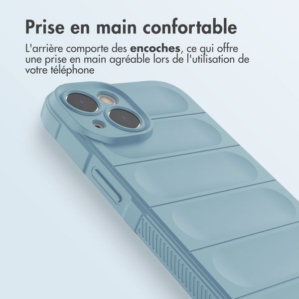 imoshion Coque arrière EasyGrip iPhone 14 - Bleu clair