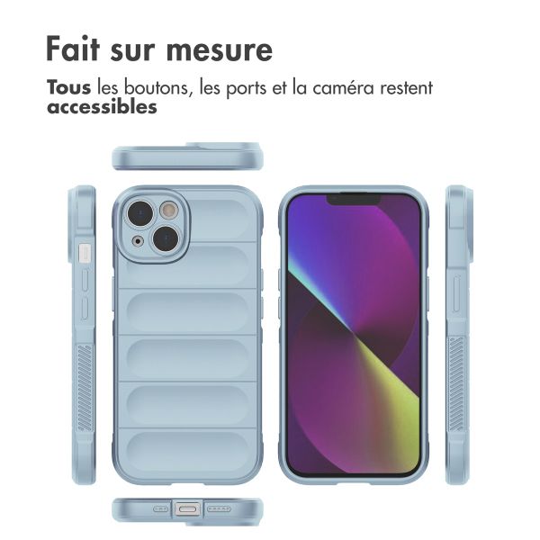 imoshion Coque arrière EasyGrip iPhone 14 - Bleu clair