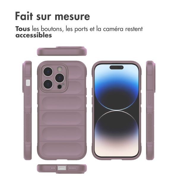 iMoshion Coque arrière EasyGrip iPhone 14 Pro - Violet