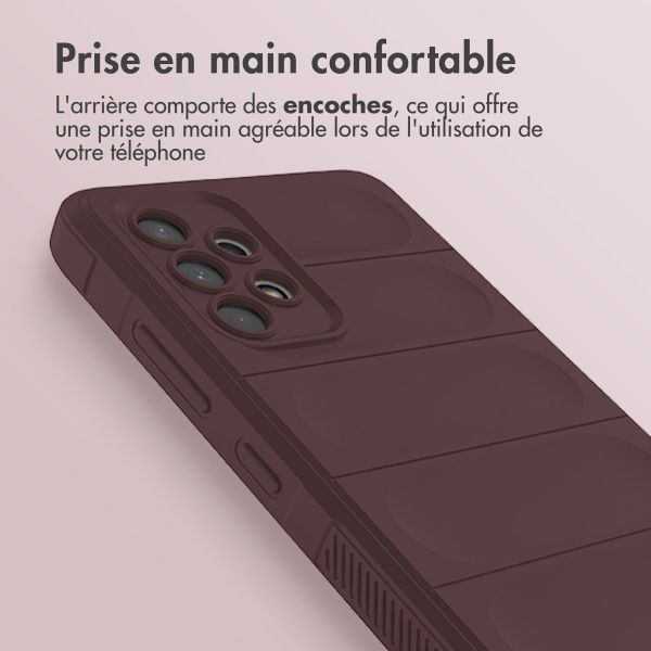 imoshion Coque arrière EasyGrip Samsung Galaxy A32 (4G) - Aubergine