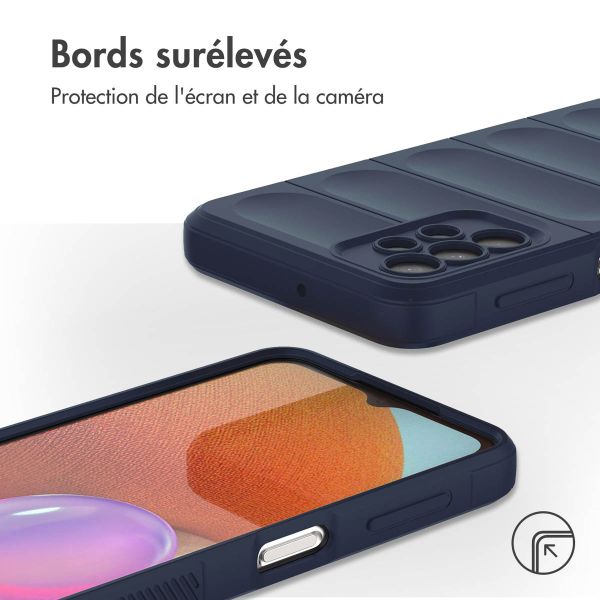 iMoshion Coque arrière EasyGrip Samsung Galaxy A32 (5G) - Bleu foncé