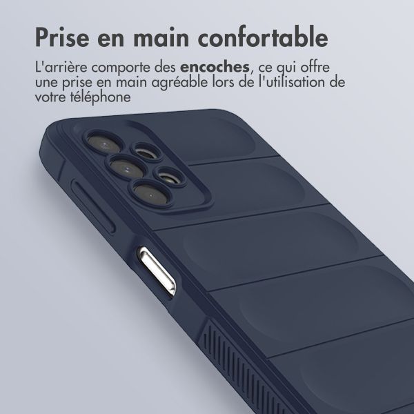 iMoshion Coque arrière EasyGrip Samsung Galaxy A32 (5G) - Bleu foncé