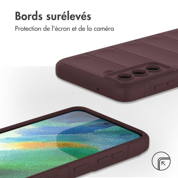 iMoshion Coque arrière EasyGrip Samsung Galaxy S21 FE - Aubergine