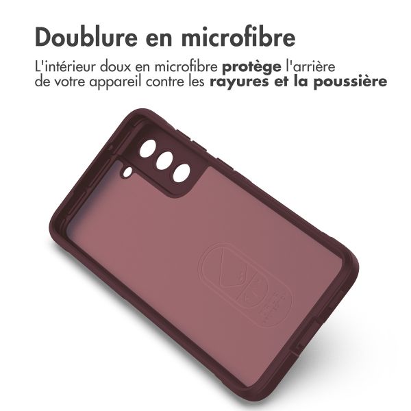 iMoshion Coque arrière EasyGrip Samsung Galaxy S21 FE - Aubergine