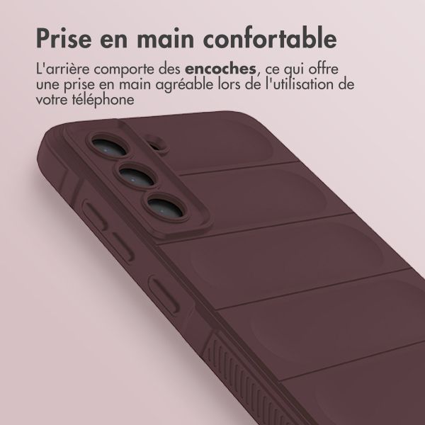 iMoshion Coque arrière EasyGrip Samsung Galaxy S21 FE - Aubergine