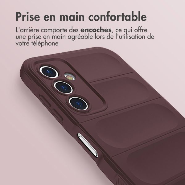 iMoshion Coque arrière EasyGrip Samsung Galaxy A14 (5G/4G) - Aubergine