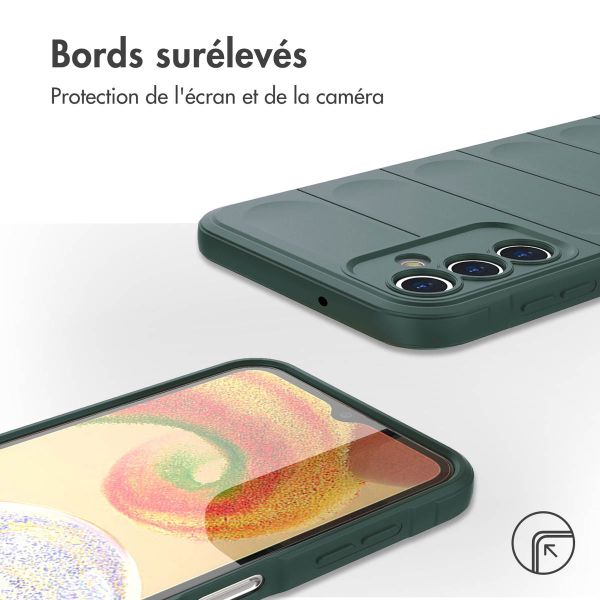 iMoshion Coque arrière EasyGrip Samsung Galaxy A14 (5G/4G) - Vert foncé