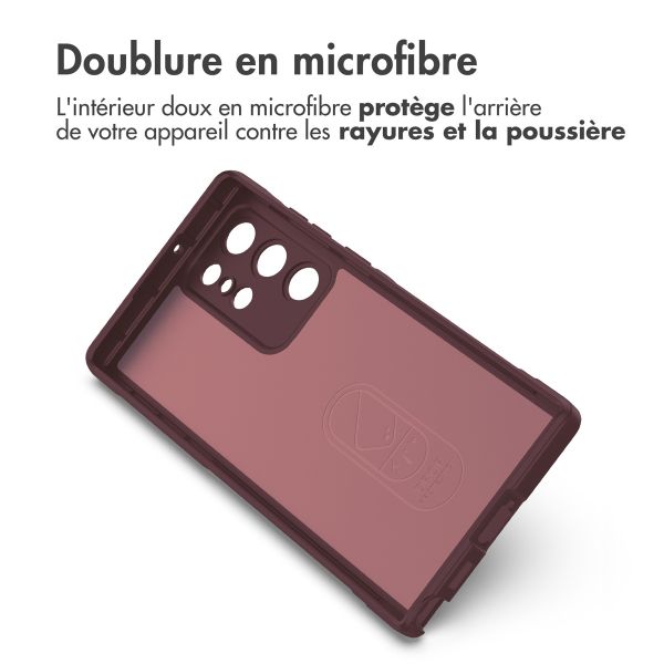 iMoshion Coque arrière EasyGrip Samsung Galaxy S22 Ultra - Aubergine