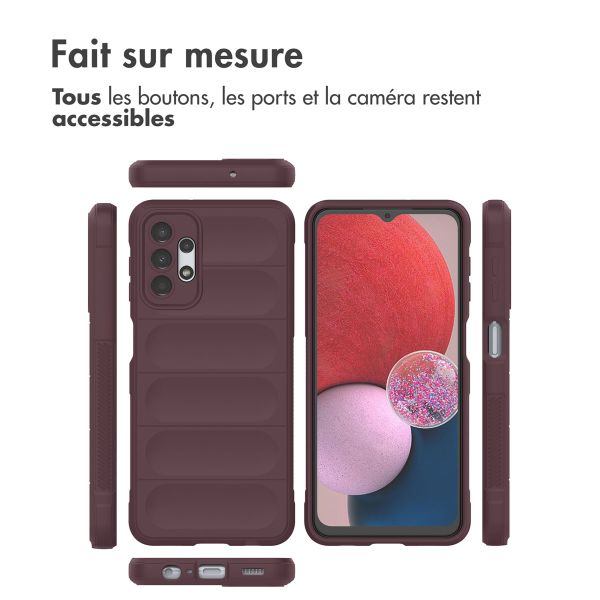 imoshion Coque arrière EasyGrip Samsung Galaxy A13 (4G) - Aubergine