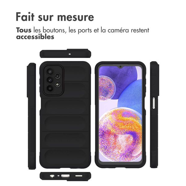 imoshion Coque arrière EasyGrip Samsung Galaxy A23 (5G) - Noir