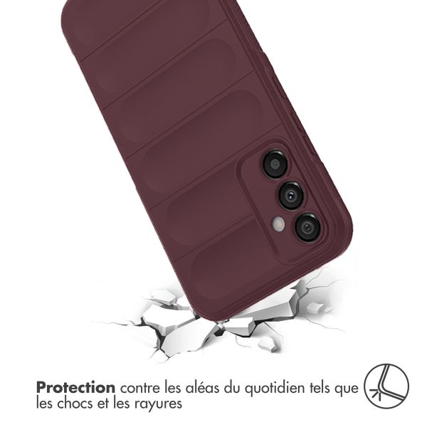 iMoshion Coque arrière EasyGrip Samsung Galaxy A34 (5G) - Aubergine