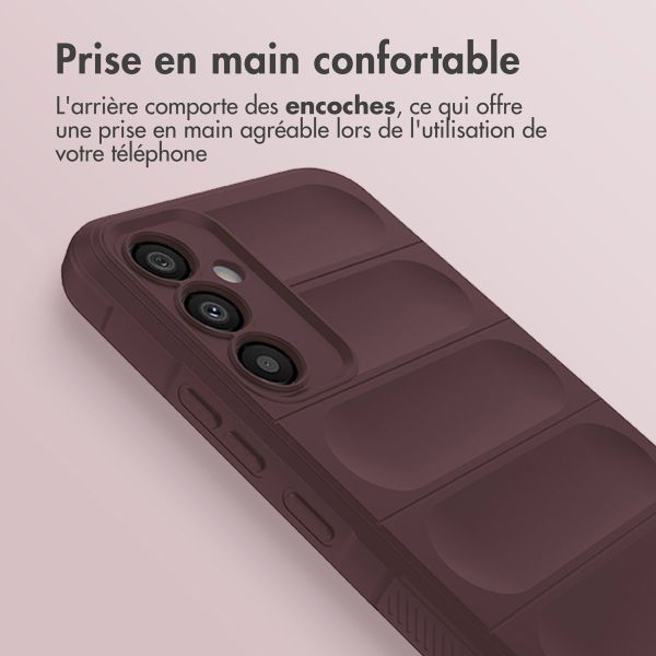 imoshion Coque arrière EasyGrip Samsung Galaxy A34 (5G) - Aubergine