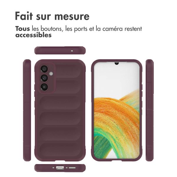 imoshion Coque arrière EasyGrip Samsung Galaxy A34 (5G) - Aubergine