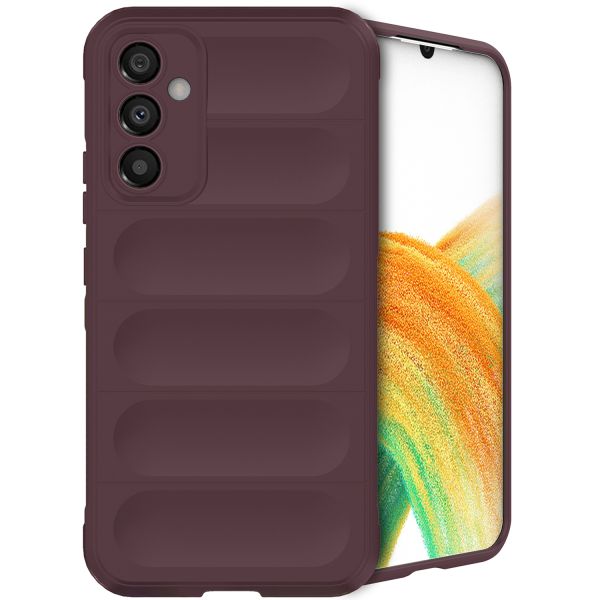 iMoshion Coque arrière EasyGrip Samsung Galaxy A34 (5G) - Aubergine